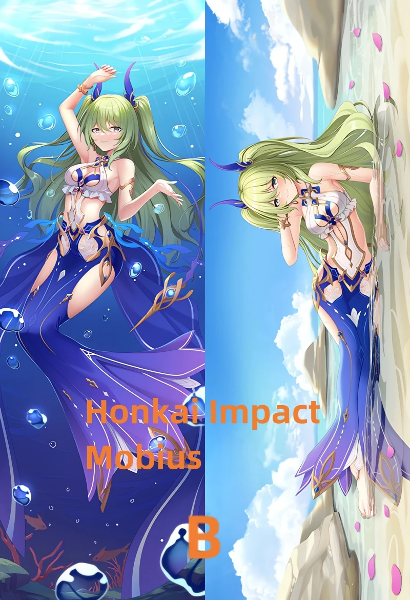 Dakimakura Anime Pillow Case Honkai Impact Mobius Double-sided Print Of Life-size Body Pillowcase Gifts Can be Customized