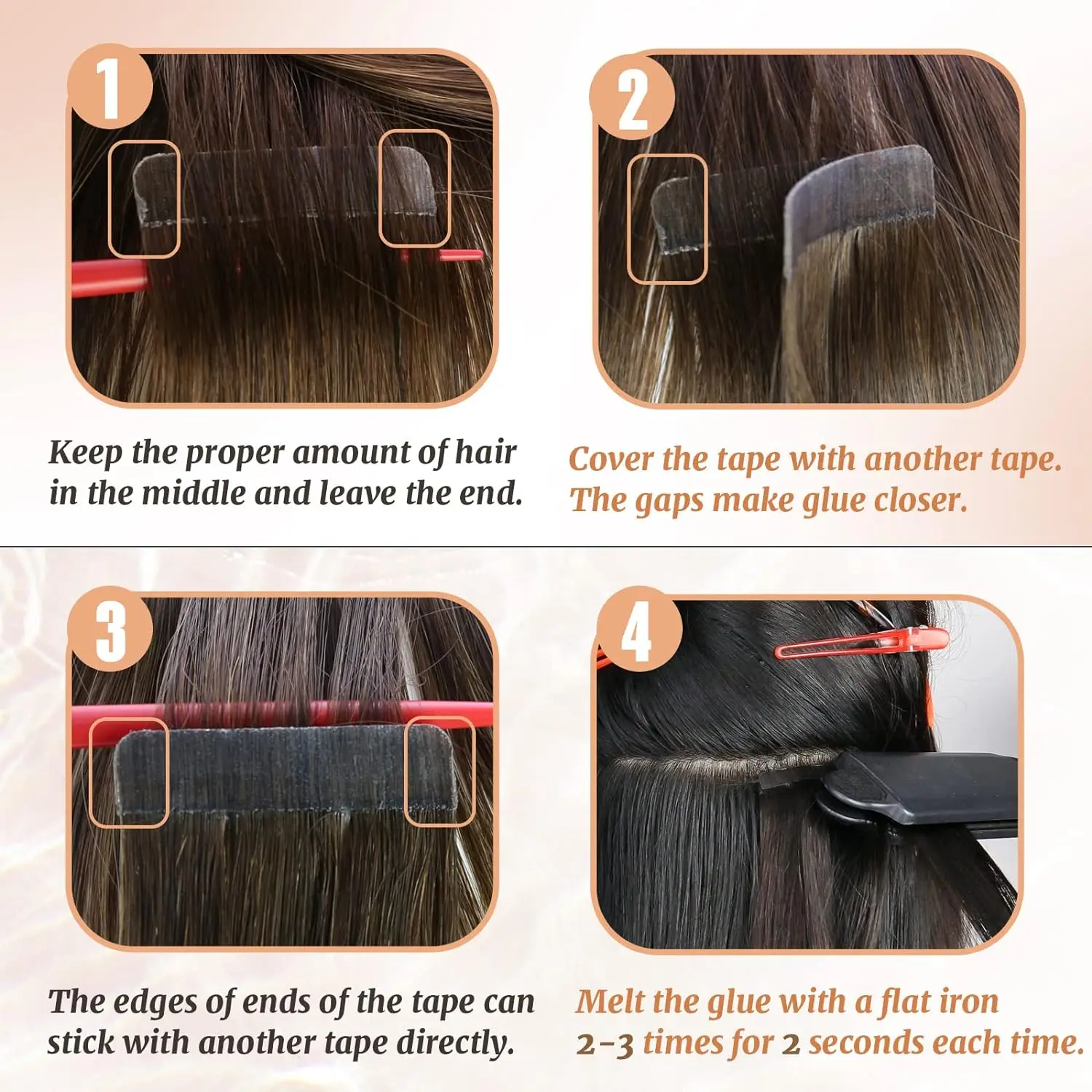 [Nieuw] Ugeat Tape In Hair Extensions Menselijk Haar Balayage Rechte Naadloze Huid Inslag Voor Vrouwen 20 Stks/pak 100% Menselijk Natuurlijk Haar