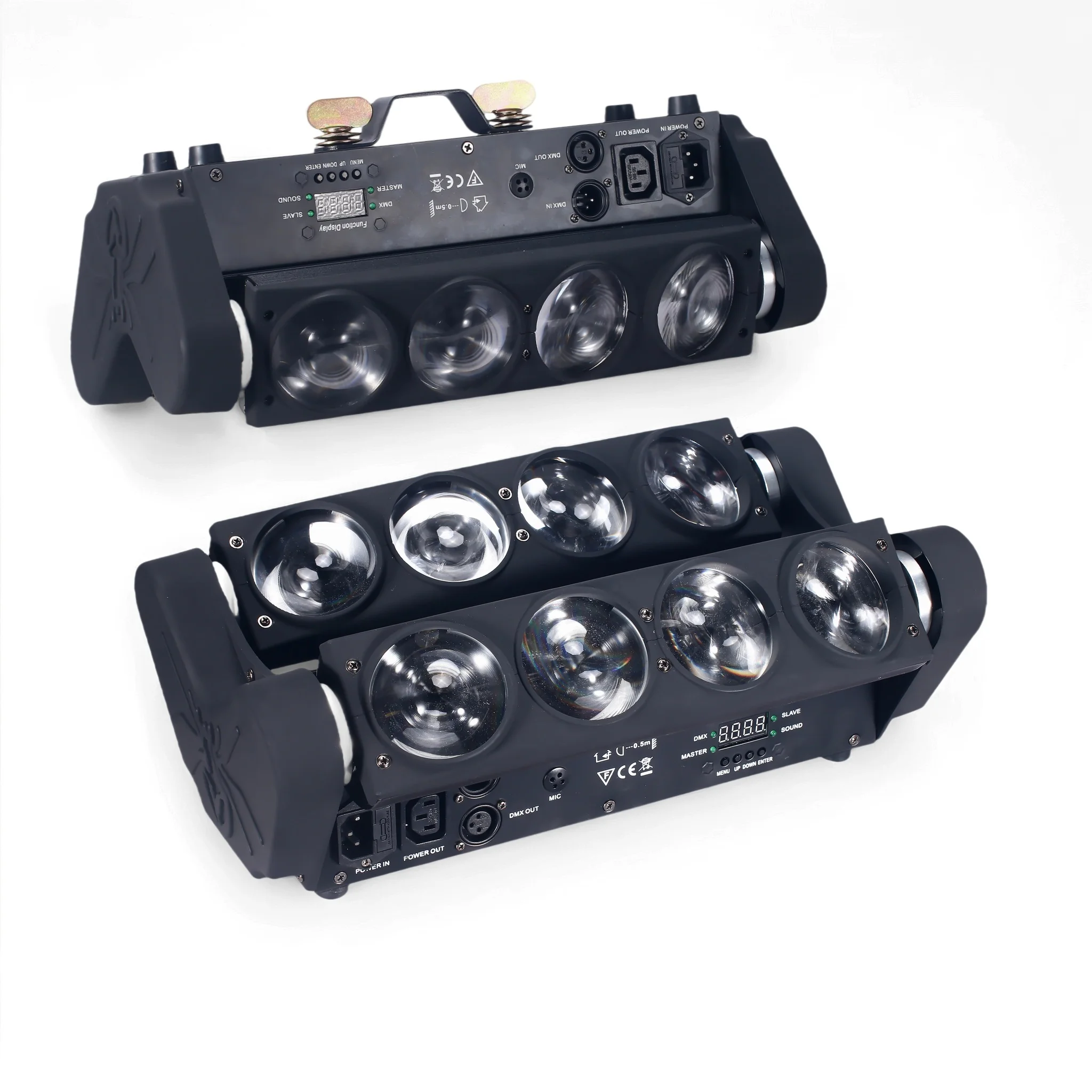 8x15W LED Spider Stage Lighting Moving Beam RGBW 4in1colors LED with  Perfect for Disco Parties Clubs Shows
