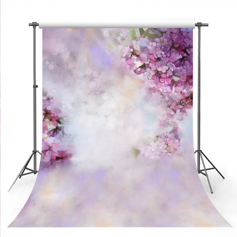 Mehofond Photography Backdrops Spring Purple Floral Petals Newborn Baby Portrait Photocall Backgrounds Photophone Photo Studio