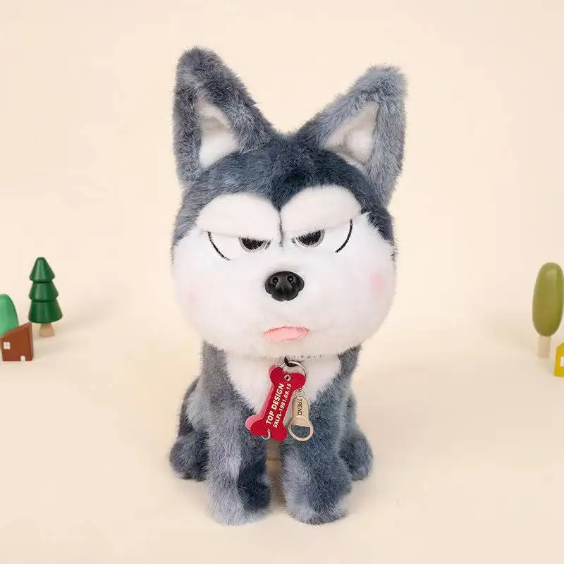 أحدث لطيف يجلس دمية أجش Kawaii محشوة ألعاب من نسيج مخملي دمية الكرتون أنيمي لطيف وسادة الأطفال هدية عيد ميلاد دمية عيد الميلاد #2