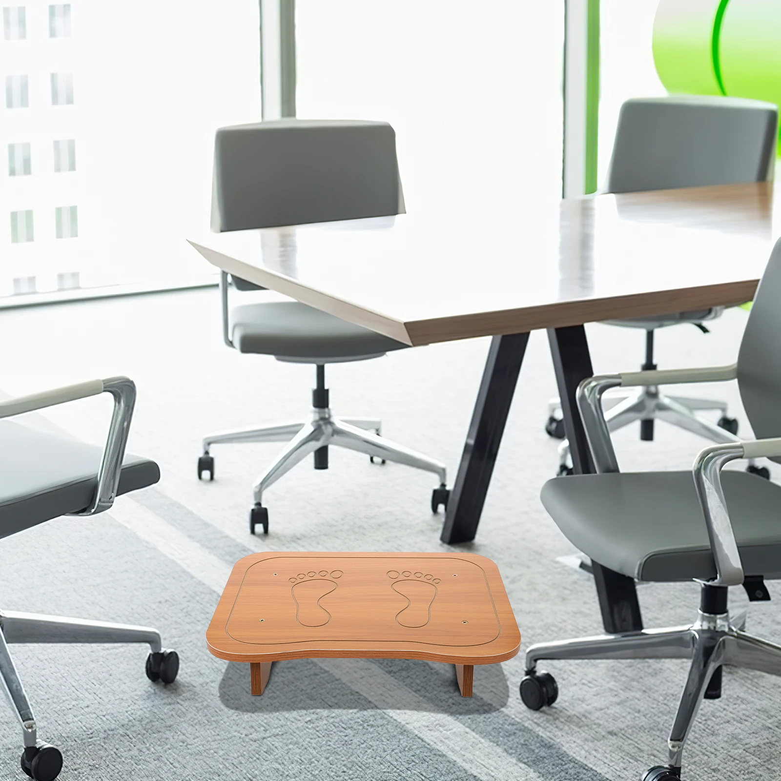 

Portable Under Desk Footrest Stool Anti Slip Small Feet Stand for Office Home Bathroom Use Practical Design