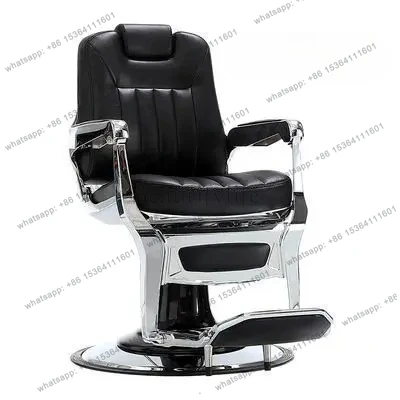 

Men's barber chair can recline American retro oil head large chair lifting perm, dyeing and shaving hair chair