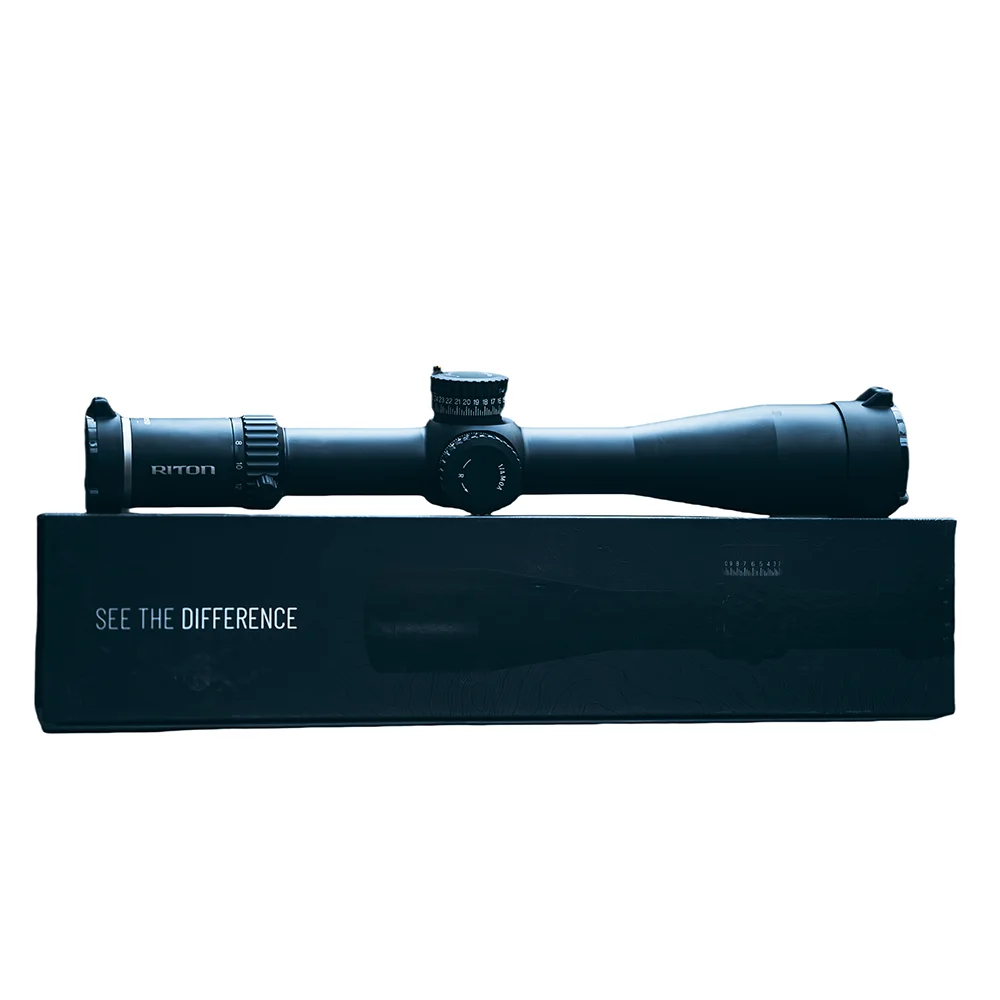 

RITON 5 CONQUER 5-25×50IR 1/10MRAD FFP illuminated markings 1/2 MOAw/ Zerostop FDE Optics for Hunting