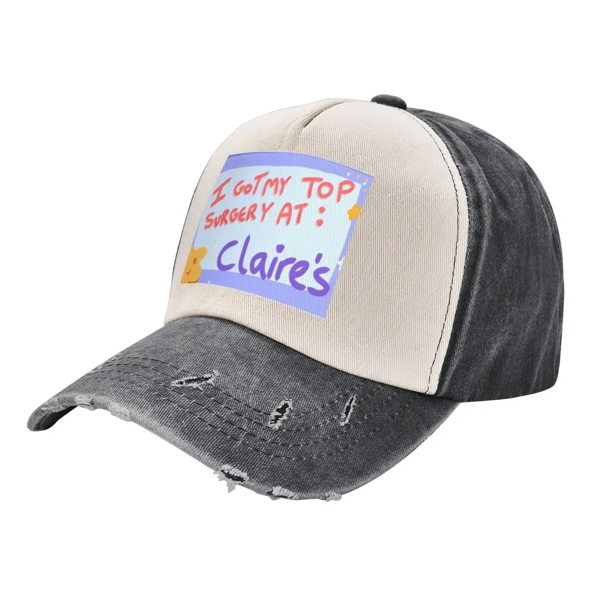 

Top surgery pride shirt Baseball Cap Sunscreen Ball Cap Baseball For Men Women's
