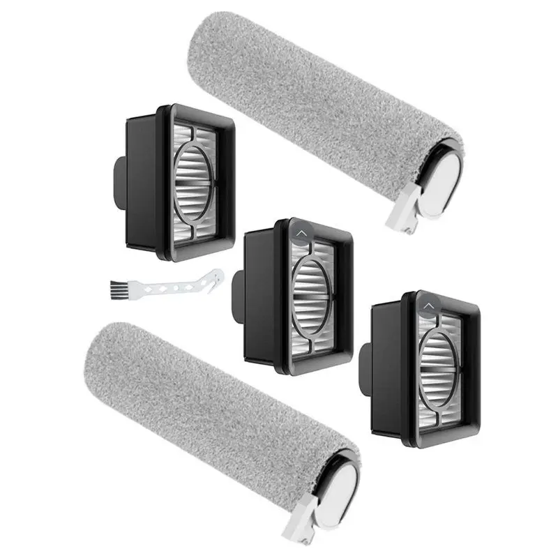 A50F-Replacement Hepa Filter Roller Brush 6PCS For For Truclean W20/2C/4C/2 Lite Wet Dry Vacuum Cleaner Parts