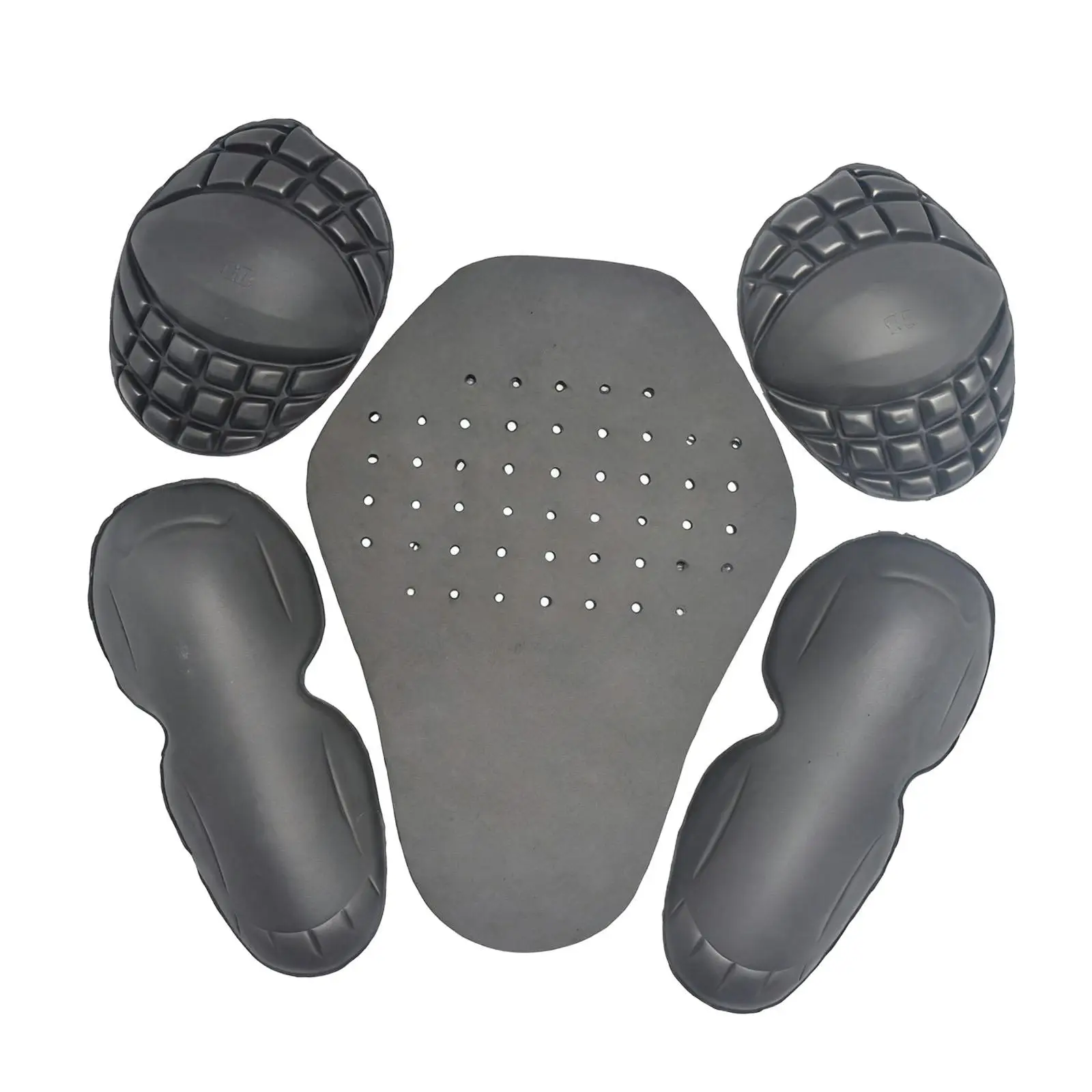 Motorcycle Inner Protective Pads Adjustable EVA Armor Insert Set for Riding Suit Back Elbow Shoulder