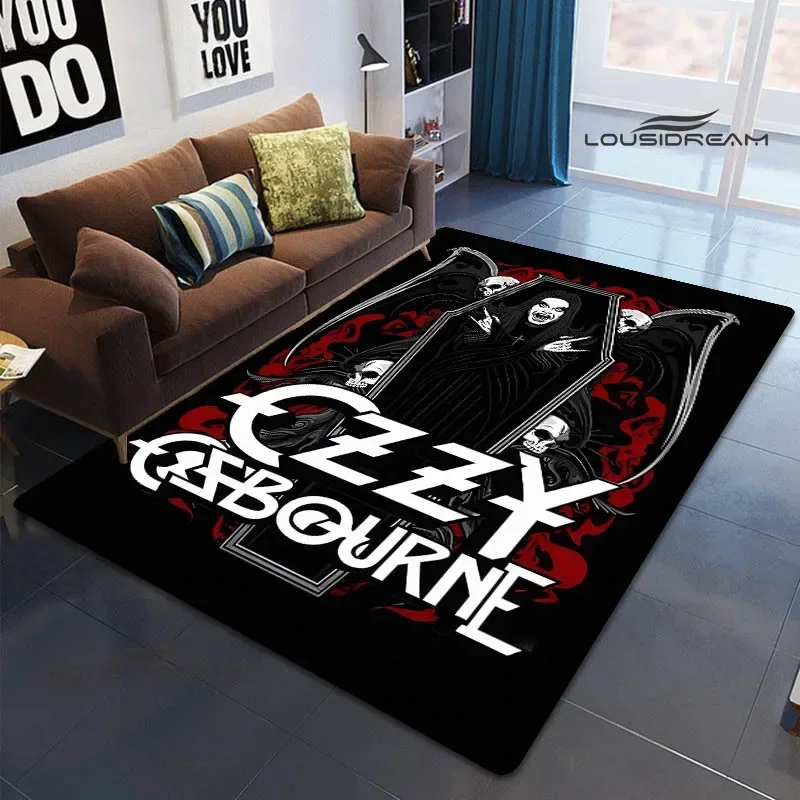 Ozzy osbourne retro printed carpet non-slip carpet yoga cushion area carpets outdoor carpets photography channel Birthday Gift