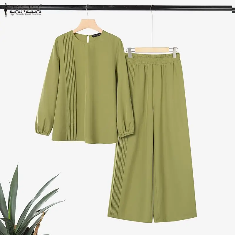 ZANZEA Dames Casual Set Lange Mouw - alternate angle