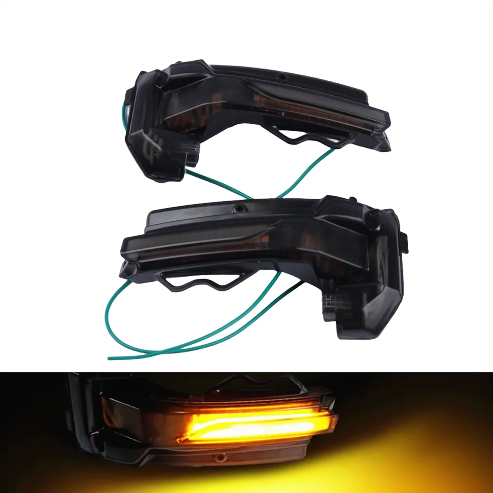 2pcs Dynamic Scroll LED Turn Signal Light Rear Mirror Indicator Blinker For AUDI Q2 MODELLE 2018-on Q3 2019-on Car Accessories