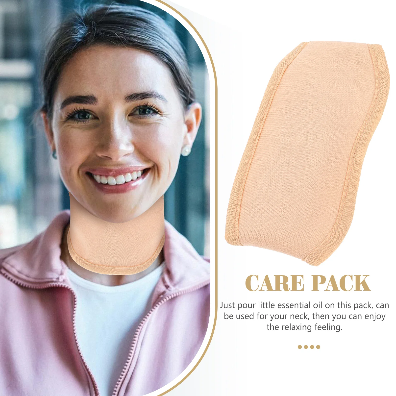 

Essential Pack Castor Oil Pack For Neck Reusable Fabric Wrap for Relaxation Castor Oil Massage Tool Portable Pouch