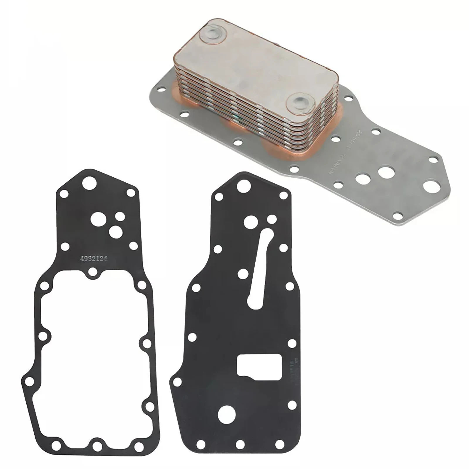 3957544 3921558 Engine Oil Cooler Core for Dodge Cummins 5.9L 6BT 12V 24V Diesel 1989-2002 Oil Cooler Replace Kit Auto Accessory