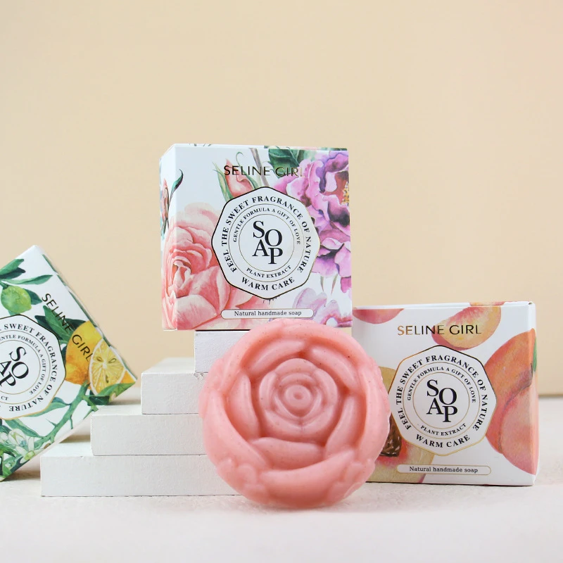 Natural Organic Soap Gardenia Rose Handmade Essential Oil Soap Oil Control Moisturizing Deep Cleansing Soap Skin Care