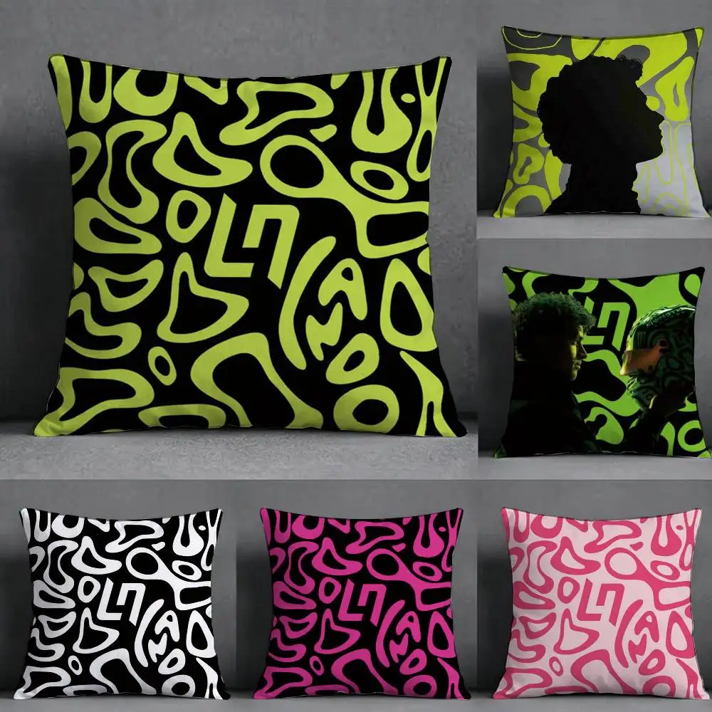 Racing driver L-Lando Norris Pillow Case Square Double-Sided Sofa Cushion Cover Bedroom Bedside Pillow