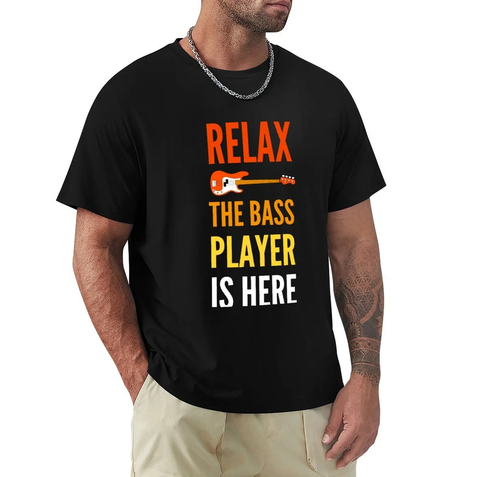 bass guitar lover bassist T-Shirt Abstract Pattern Print Top