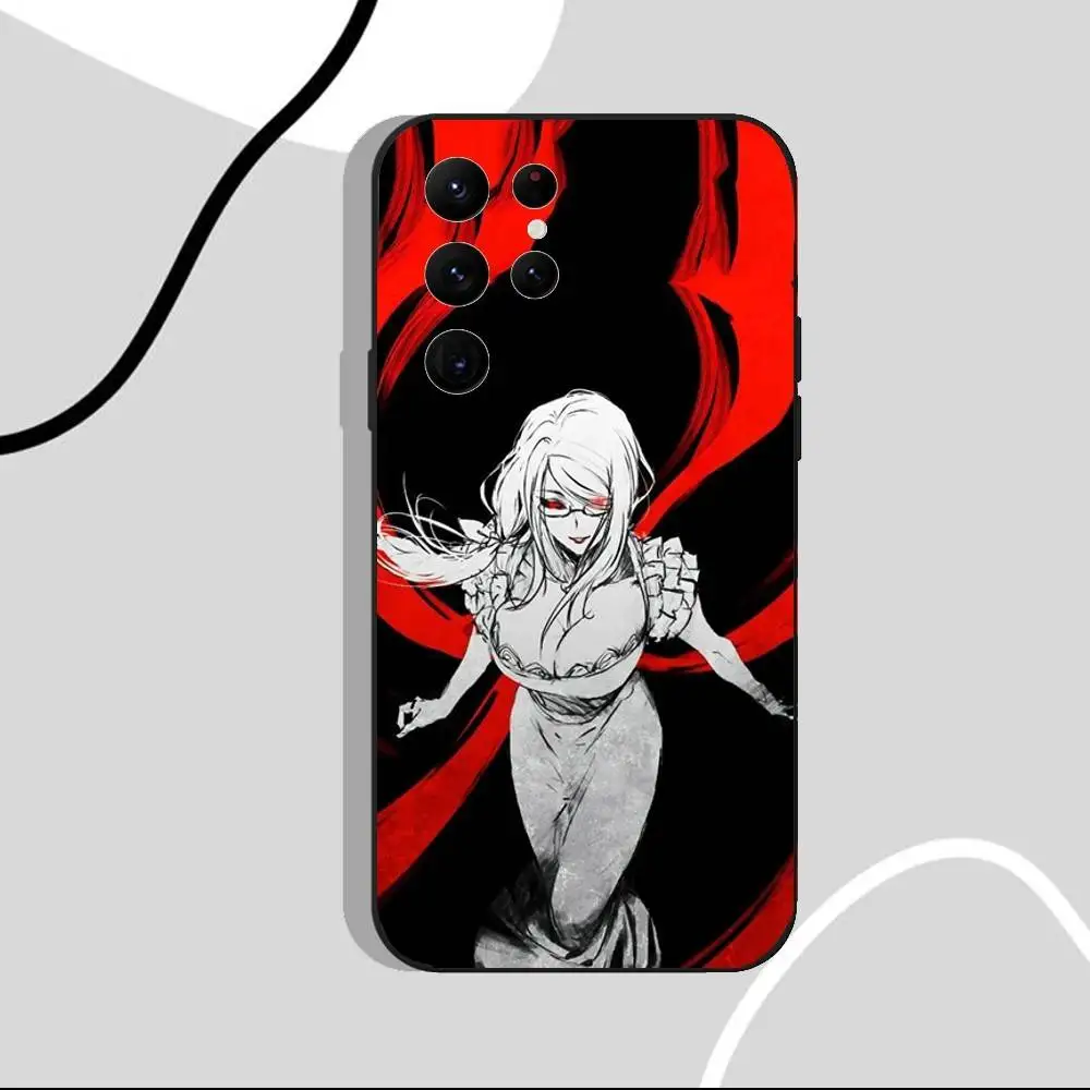 Custodia per telefono Rize Tokyo Ghoul per Samsung S25, S24 Ultra, S20, S30 plus, S22 Plus, S23, Ultra 5G Custodia nera in silicone