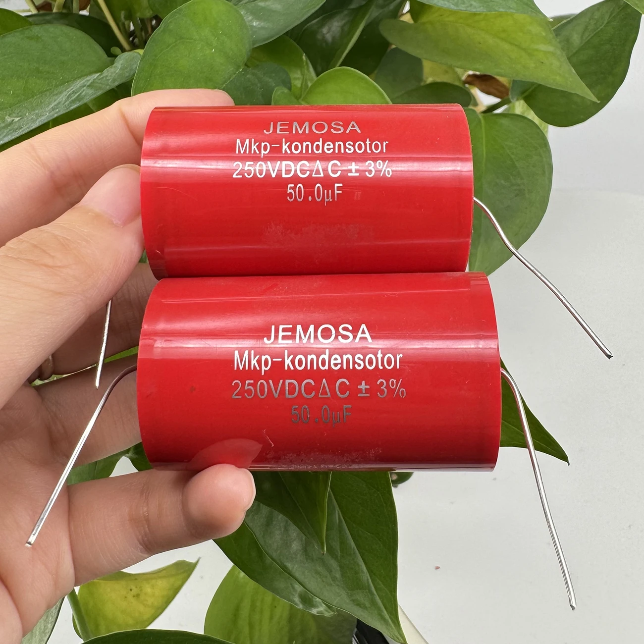 JEMOSA Test And Matched (2PCS) MKP Audio Capacitor 50uf 250V DC ±3% Speaker Fever Coupling Frequency Dividing Capacitance