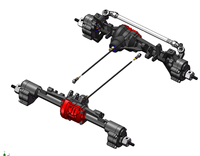 RGT Accessories Front/Rear Diff Portal Axle Kit R86633 for EX86190 RESCUER 1/10 Realistic Crawler 4WD Cars