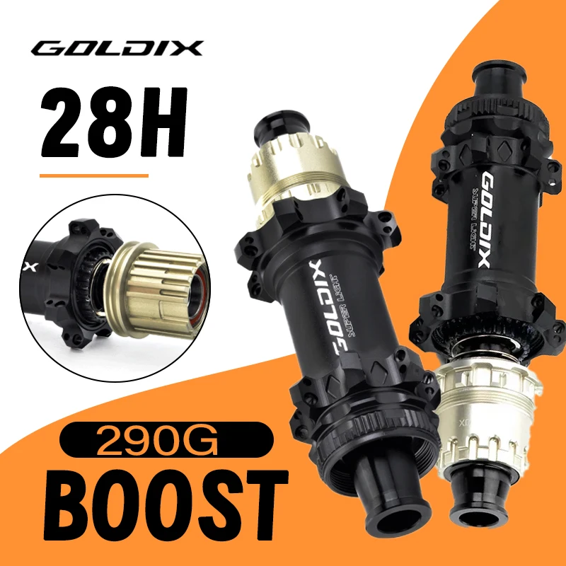 

GOLDIX 28-Hole Boost Hub Ultralight 72t Ratchet Center Lock Micro Spline XD HG Front 15x110 Rear 12x148 for Mtb Mountain Bike
