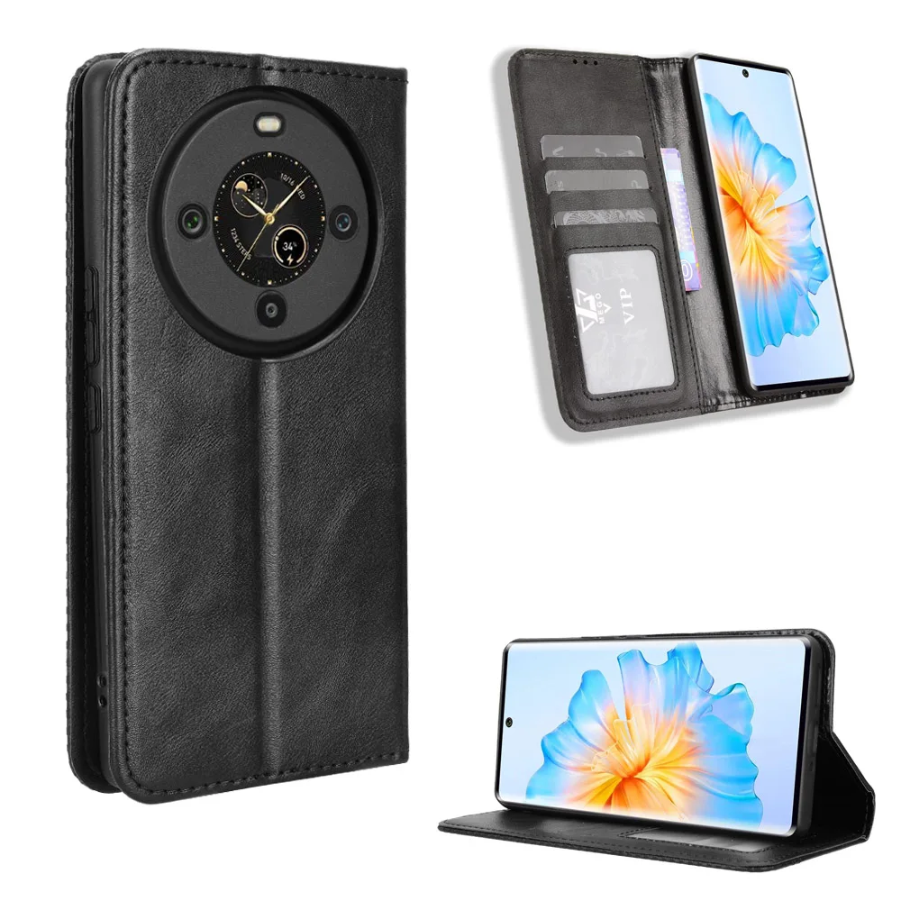 

Wallet With Card Slot Photo Frame Stand Magnetic Flip Leather Case For Fossibot S3 Pro Anti-fall Cover