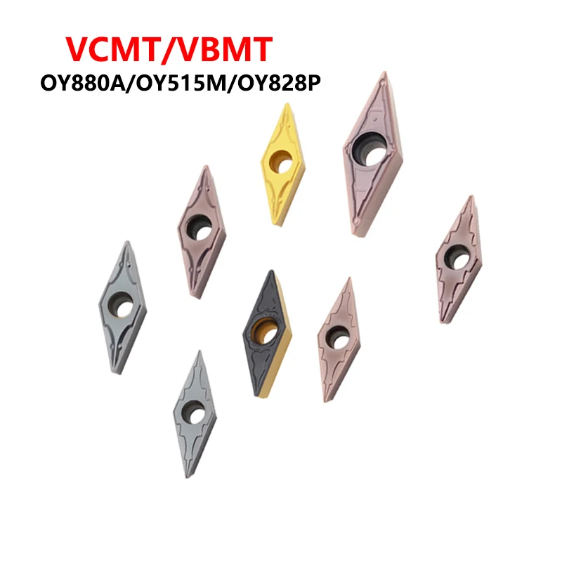 

OYYU VCMT110302 VCMT110304 VCMT160404 VCMT160408 OTF P3 OTM MV OY880A OY515M OY828P Carbide Inserts CNC Tools Blades VCMT VBMT