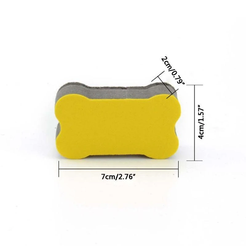 24 Pack Bone Whiteboard Dry Erasers Marker Cleaner Wipe for Home Classr