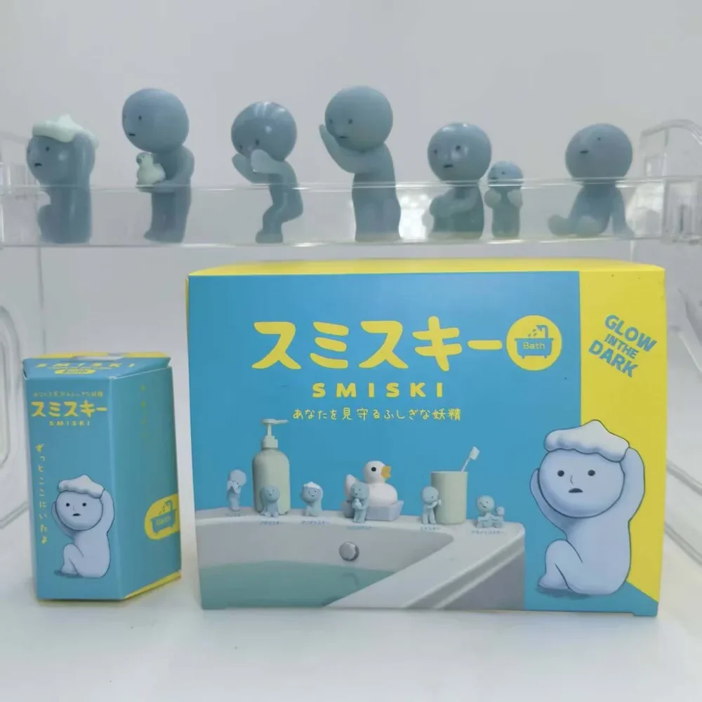 

Smiski Blind Box Bath Series Anime Figure Noctilucent Toys Model Collect Doll Decoration Accessory Christmas Gifts Toy