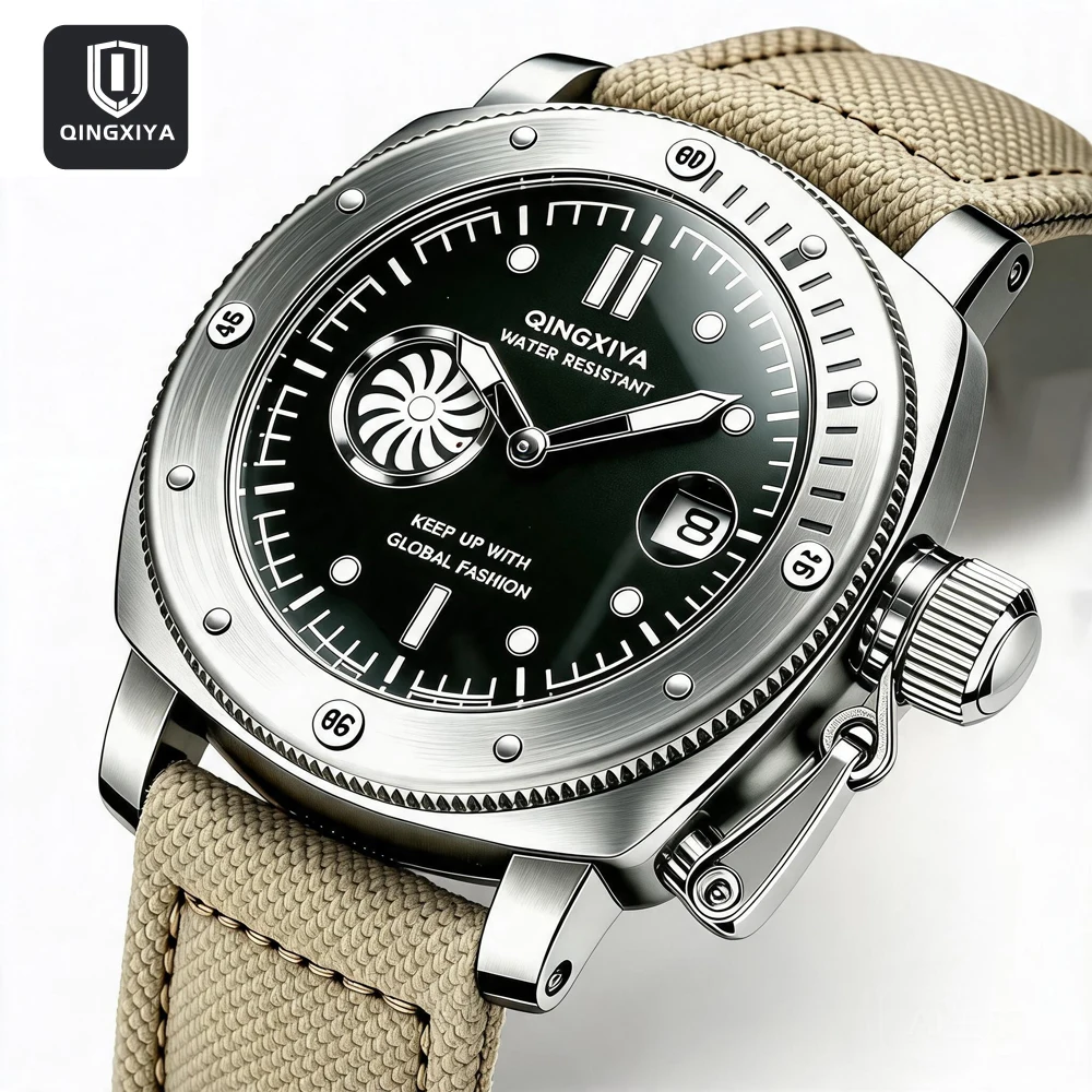 QINGXIYA Gloednieuw Modieus Qu - Canvas Strap Watch recensie en prijs