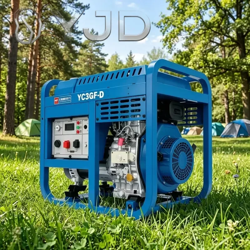 YJD Yuchai Silent Diesel Generator 2.8kW Portable Electric Start Open Frame Remote Control ATS Generator Set