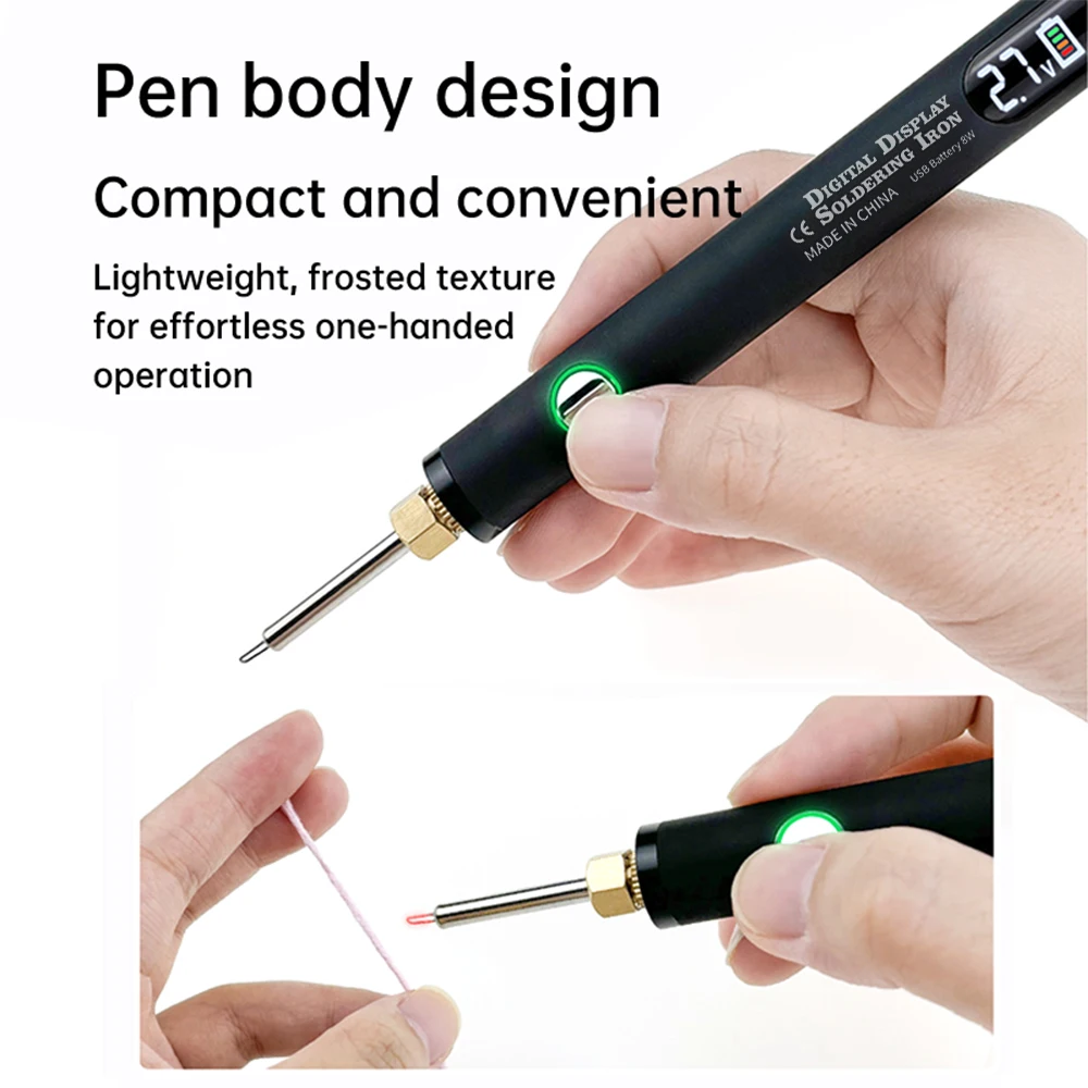 510 Mini Soldering Iron Pen Kit Adjustable Voltage Smart Power Tool With USB Charger Electronics Repair DIY Projects ﻿