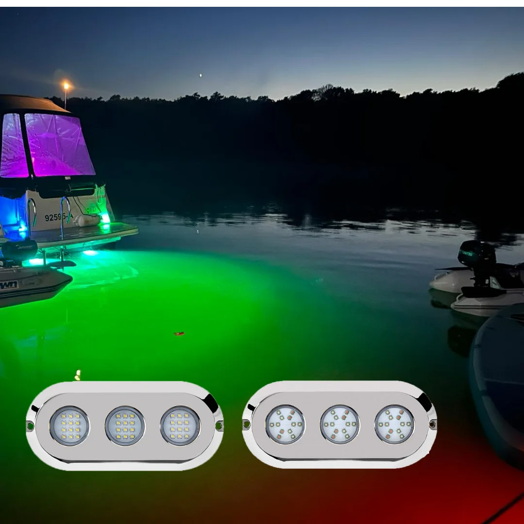 Out Door IP68 Boat Underwater RGBW Led Lights for Boat Yacht Dock Pool