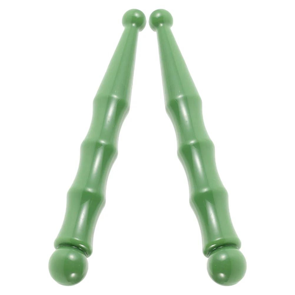 2-delige voetmassagehulpmiddelen Acupressuurpen Gezichtsmassager Schraapstok Acupunctuur