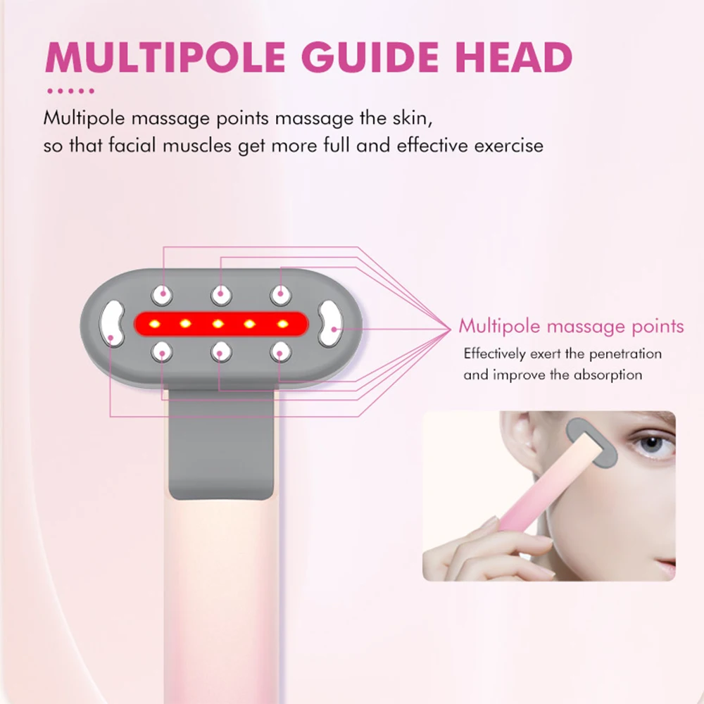 Micro Current Eye Vibration Massager Hot Compress Face Lifting Beauty Instrument Device Remove Wrinkle Dark Circles Skin Care