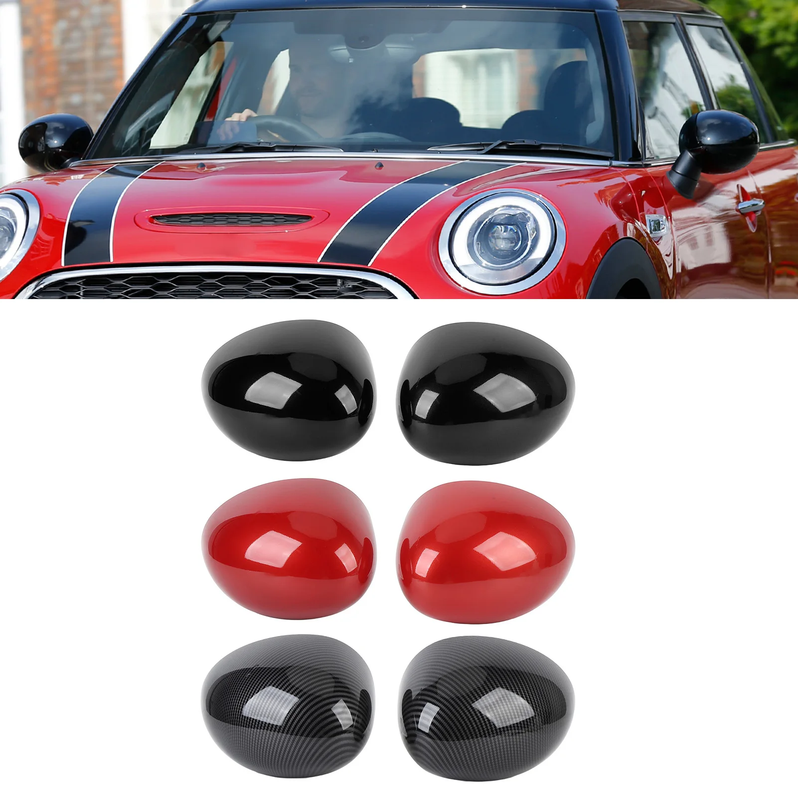 

Боковое зеркало заднего вида 51167401229 Зеркало крыла левой правой двери, устойчивое к атмосферным воздействиям, защитное для F54 F55 F56 F57 F60