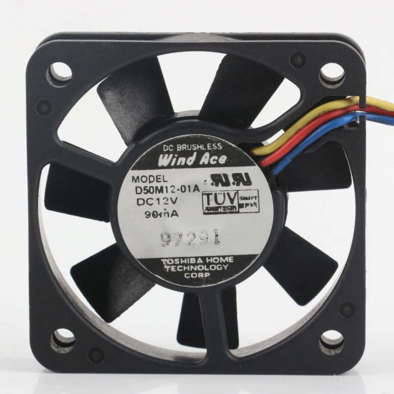 

Новый оригинальный чехол Wind Ace 24 В 48 В постоянного тока 12 В 90 мА AC EC 5010 50X50X10MM 5 см, трехпроводной охлаждающий вентилятор D50M12-01A