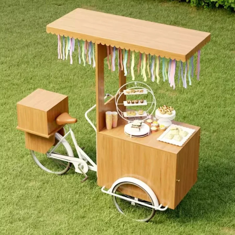 

Outdoor Mobile Stall Car Display Props Tricycle Coffee Night Market Shopping Mall Stall