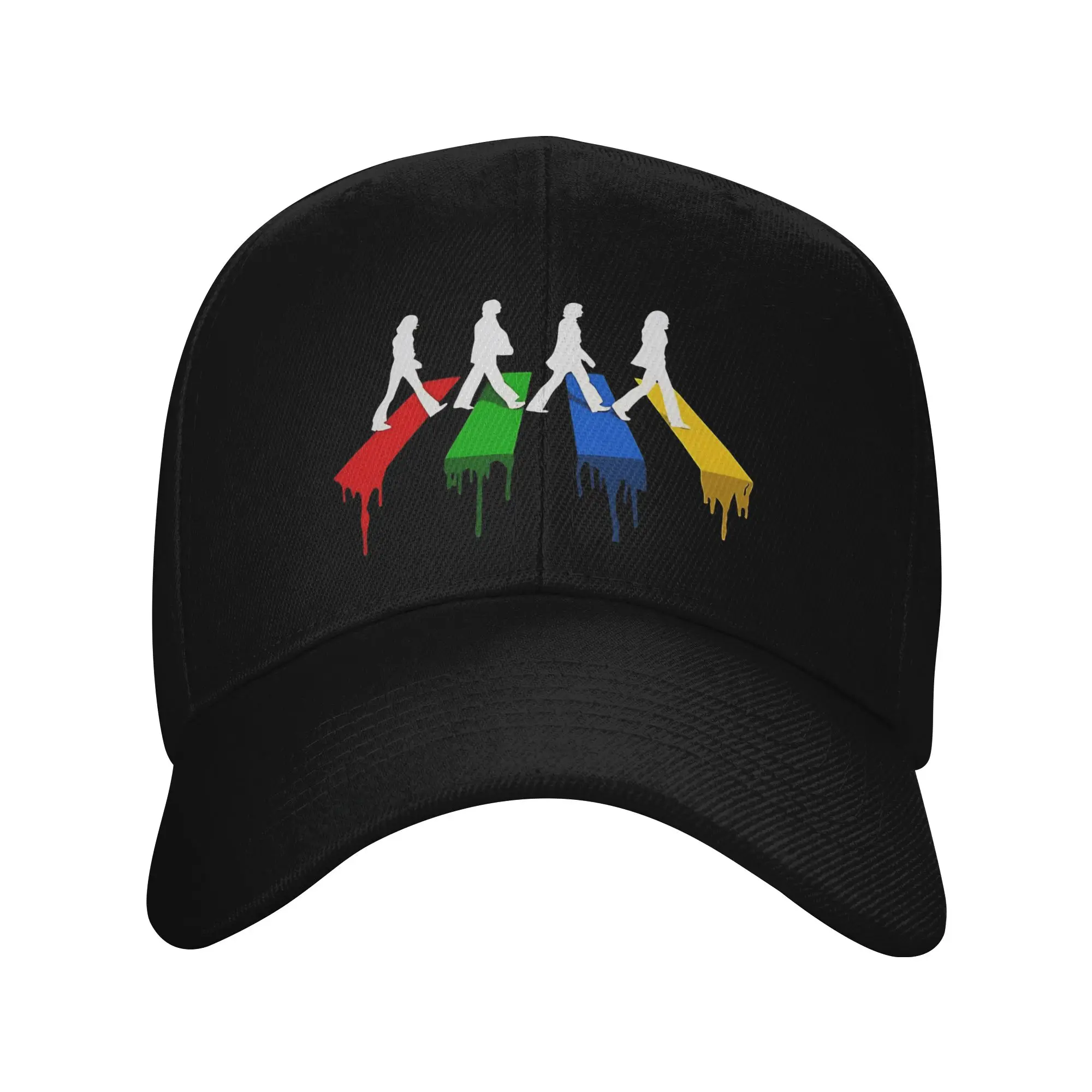 Boné de Beisebol Unissex com Estampa B-Beatles, Colorido, para Verão, Atacado, Boné Trucker Snapback para Esportes ao Ar Livre