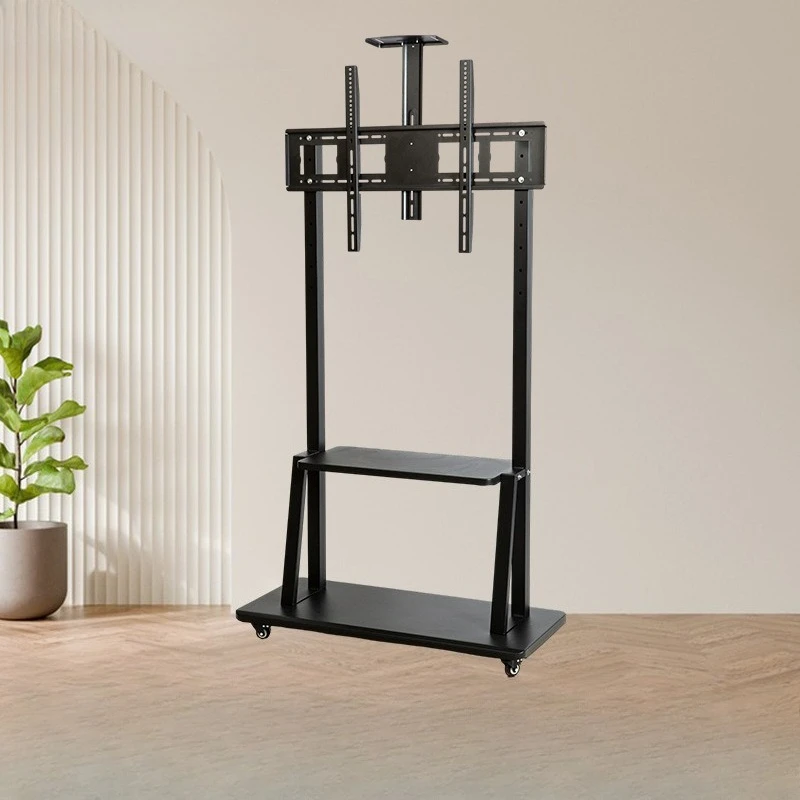Multimedia School Live Teaching Conference Universal TV Cart Movable Hanging Rack Living Room Floor Standing TV Stand