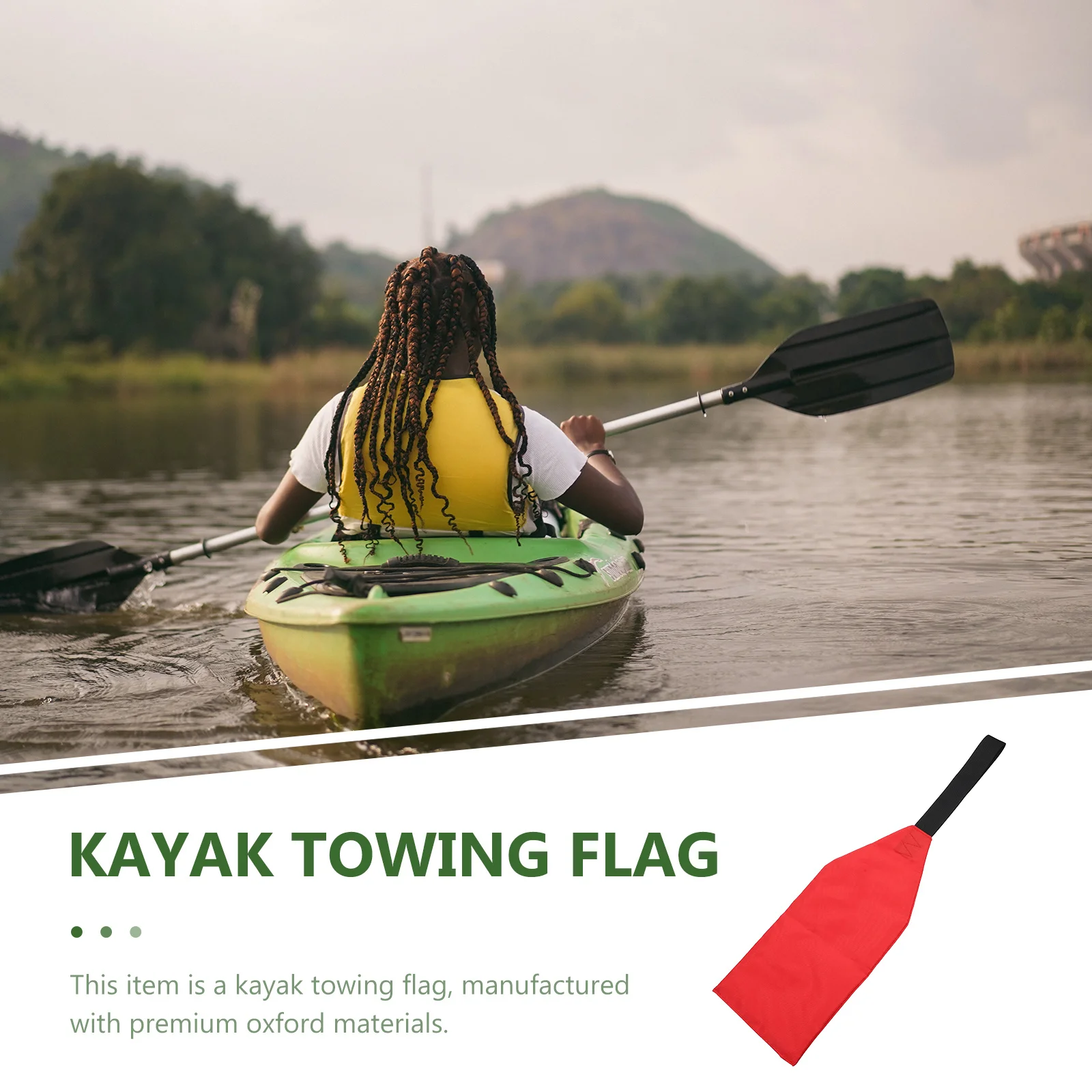 

1Pcs Kayak Outdoor Accessory Towing Safety Flag Heavy Duty Oxford Material Warning Flag for Canoe Kayak Travel Equipment