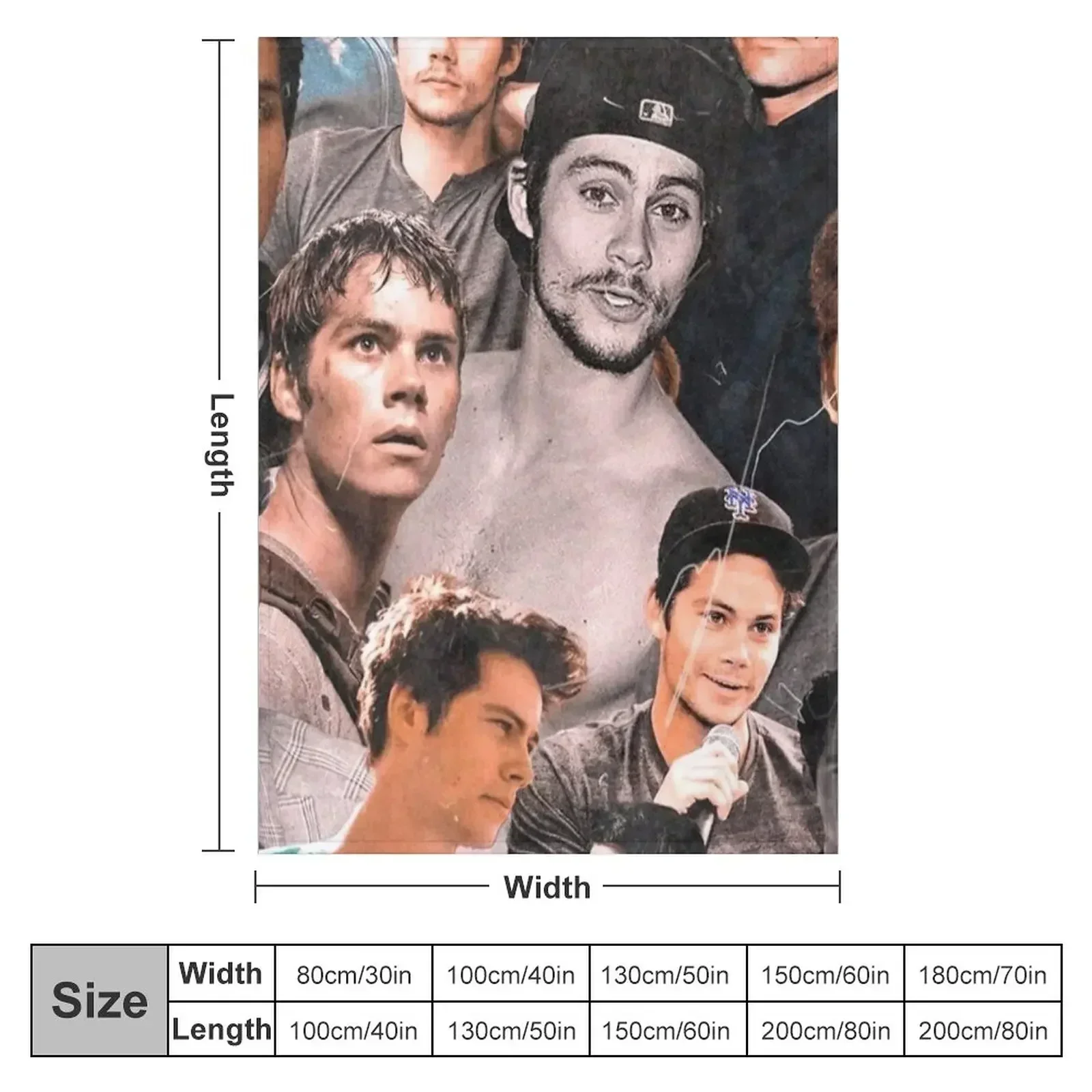 Dylan collage Throw Blanket couch cozy soft plush fuzzy picnic outdoor blanket