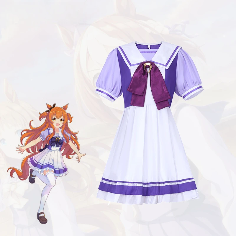 Pretty Derby Cosplay Costume Anime Uma Musume Pretty Derby Cos Toukai Teiou School Uniform Gold Ship Special Week Sailor Dress