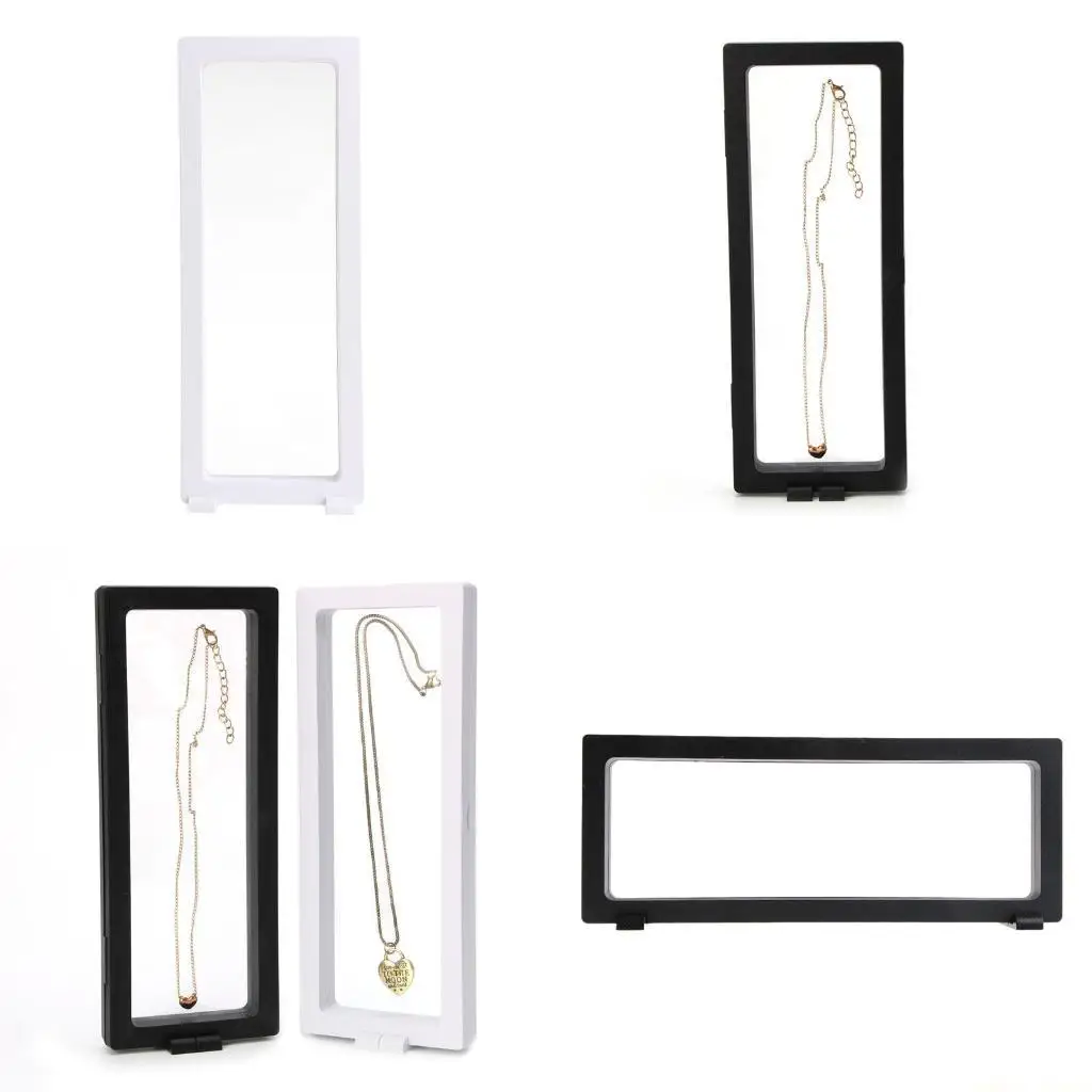 

31BF Подставка для драгоценных камней Плавающая рамка Мембранное кольцо Серьги Ожерелье Держатель дисплея