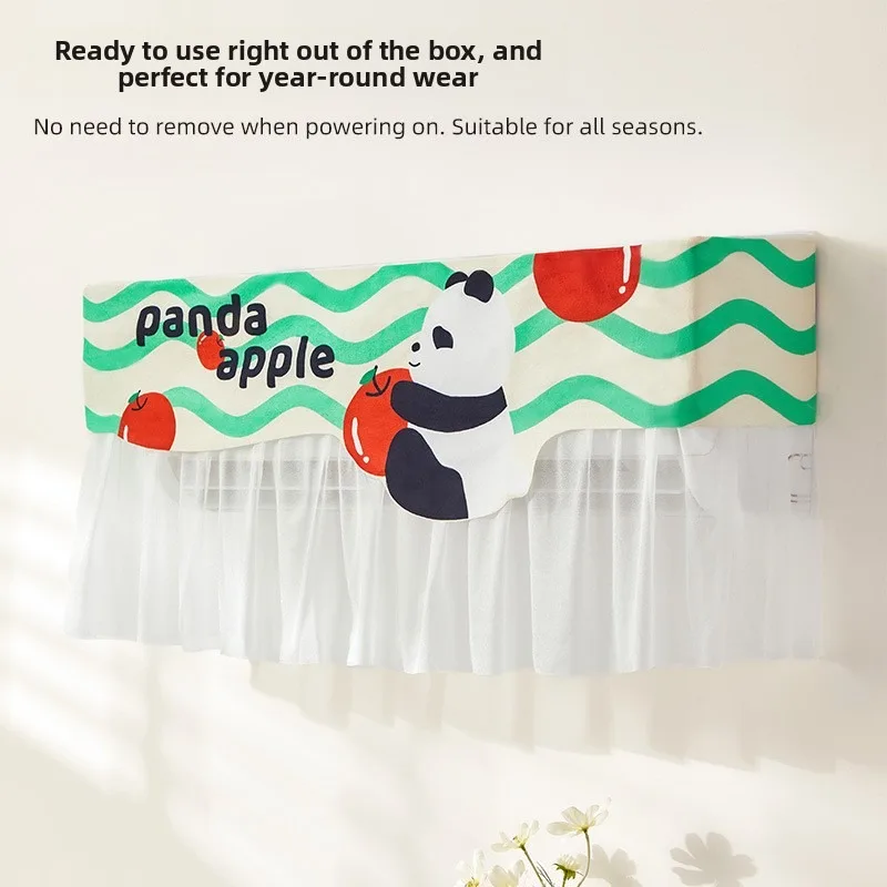 Panda Air Conditioner Wind Deflector Anti-direct Blow Dust Cover AC Outlet Wind Shield for Home