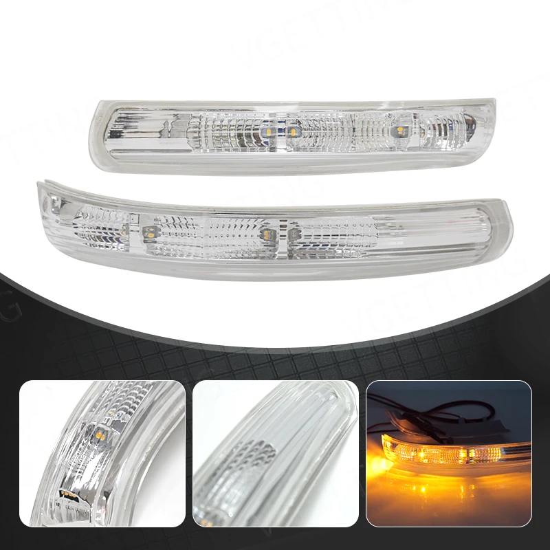 Left/Right For Chevrolet Captiva 2007-2017 Side Rear View Mirror Turn Signal Lamp LED Blink Repeater  Rearview Mirror Light Part