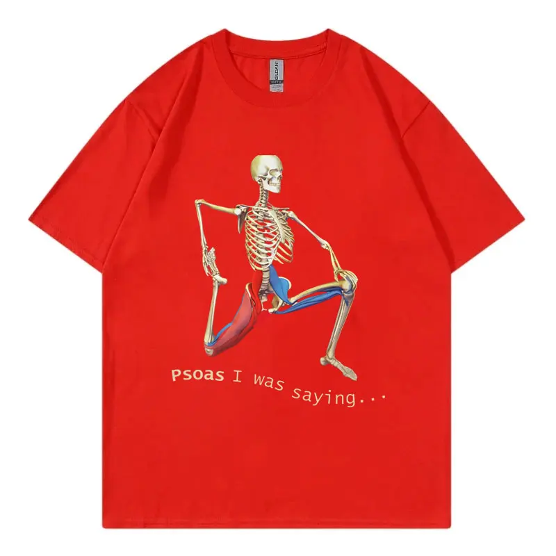 New Style 2025 Funny Skeleton Meme T-shirt Men Women Clothing Gothic Fashion T Shirt Summer Casual Cotton Short Sleeve T-shirt