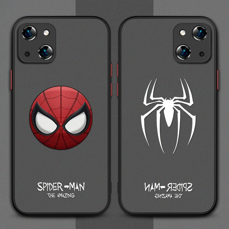 

Marvel Spider Man Matte Case for Samsung Galaxy S24 S23 S22 S21 Ultra Plus S20 FE S10 Note 20 A73 A72 A71 5G 4G A55 Clear Cover