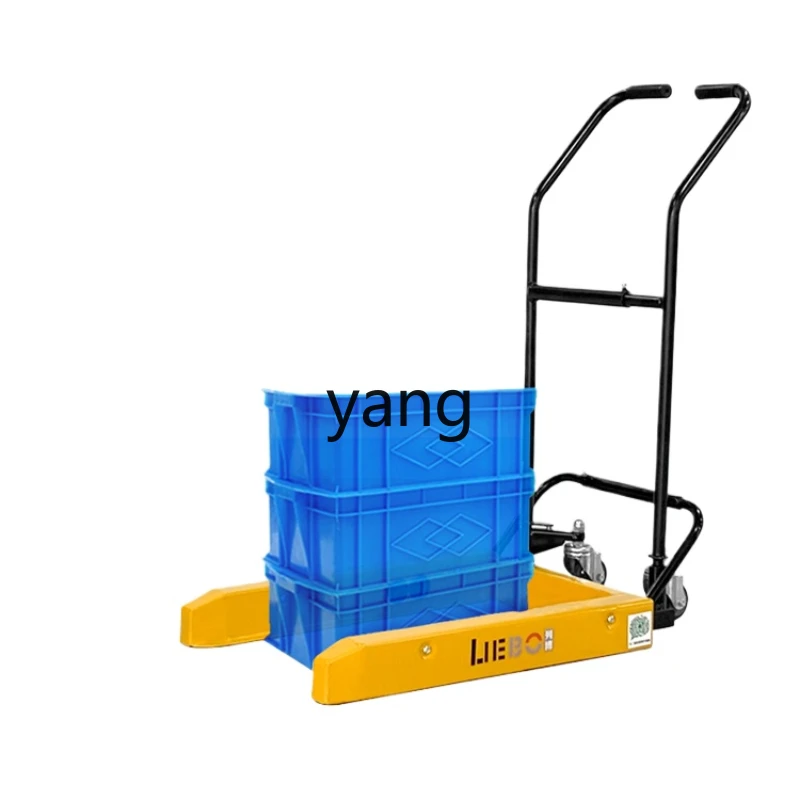 LXL Non-Airtight Crate Handling Pedal Forklift Plastic Material Box Lift Trolley