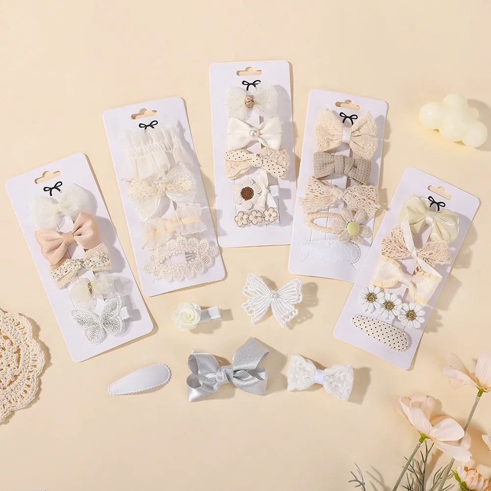 4/5Pcs Süße Haar Clip kinder Bowknot Grips Mädchen Barrettes Ins Stil Haarnadeln für Kinder Haar Zubehör geschenk Set