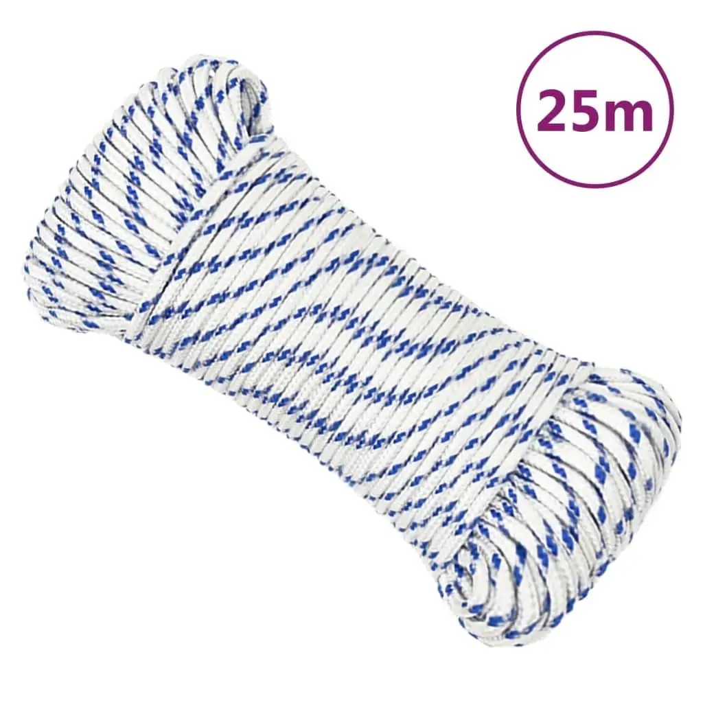 Boat Rope for White 3 mm 25 m Polypropylene