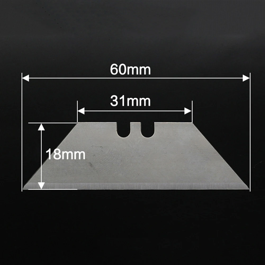 Imagem -05 - Lâminas de Faca Especial Material de Aço Faca Utilitário Trapézio Lâminas Substituição Faça Você Mesmo Arte Ofício Cortador Ferramenta Lâmina 20 Peças